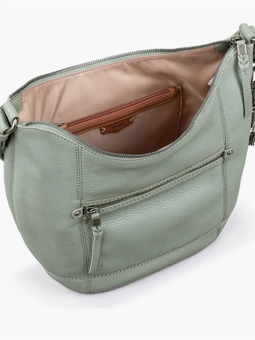 THE SAK Handbag Sequoia Hobo Leather Bag Meadow Light Green AUTHENTIC NEW